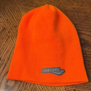 Saucony Vibrant Orange Knit Beanie
